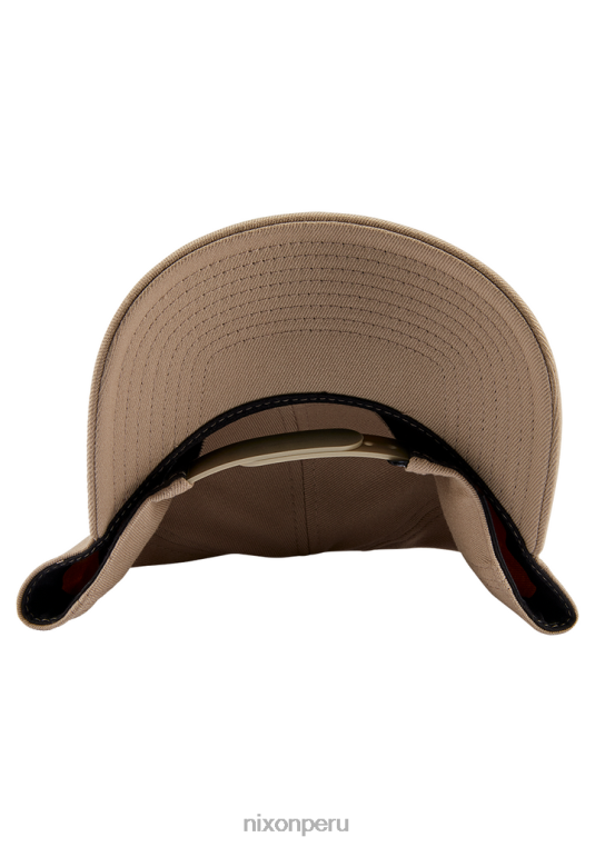 accesorios educacion fisica Nixon snapback atlético en el fondo caqui/negro 86XRT408