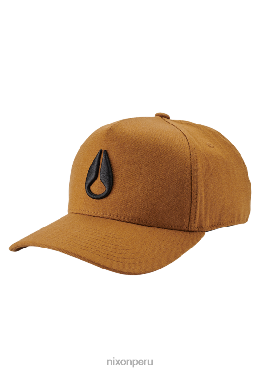 accesorios educacion fisica Nixon snapback atlético en el fondo marrón/negro 86XRT406