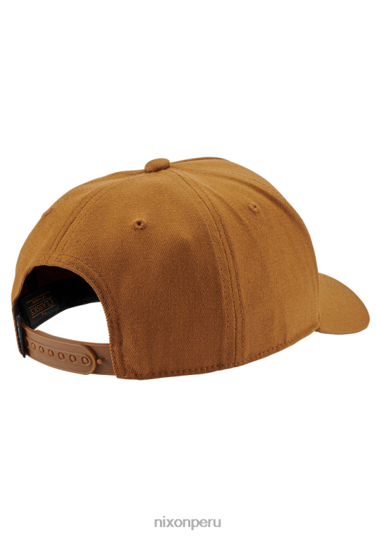 accesorios educacion fisica Nixon snapback atlético en el fondo marrón/negro 86XRT406