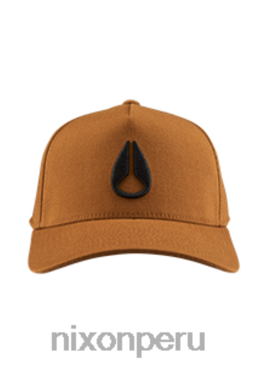 accesorios educacion fisica Nixon snapback atlético en el fondo marrón/negro 86XRT406