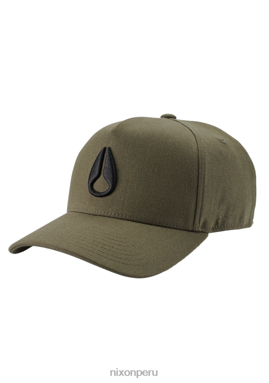 accesorios educacion fisica Nixon snapback atlético en el fondo oliva/negro 86XRT405