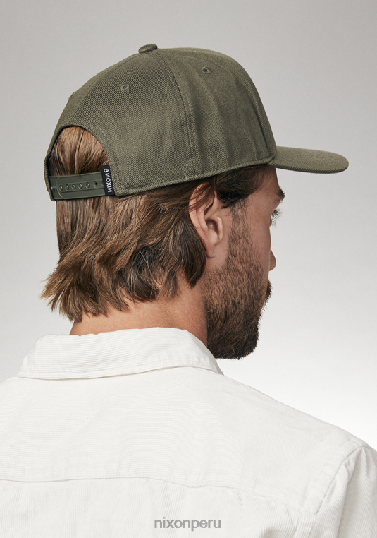 accesorios educacion fisica Nixon snapback atlético en el fondo oliva/negro 86XRT405