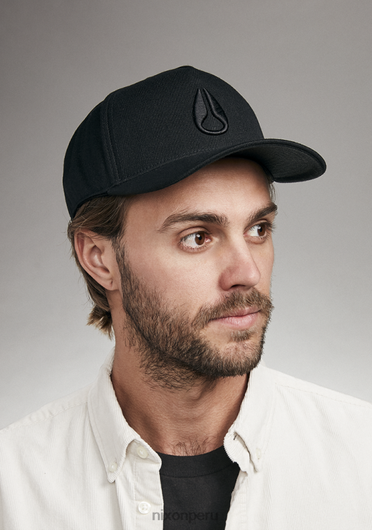 accesorios educacion fisica Nixon snapback atlético en el fondo todo negro/negro 86XRT404
