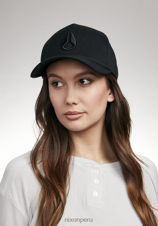 accesorios educacion fisica Nixon snapback atlético en el fondo todo negro/negro 86XRT404