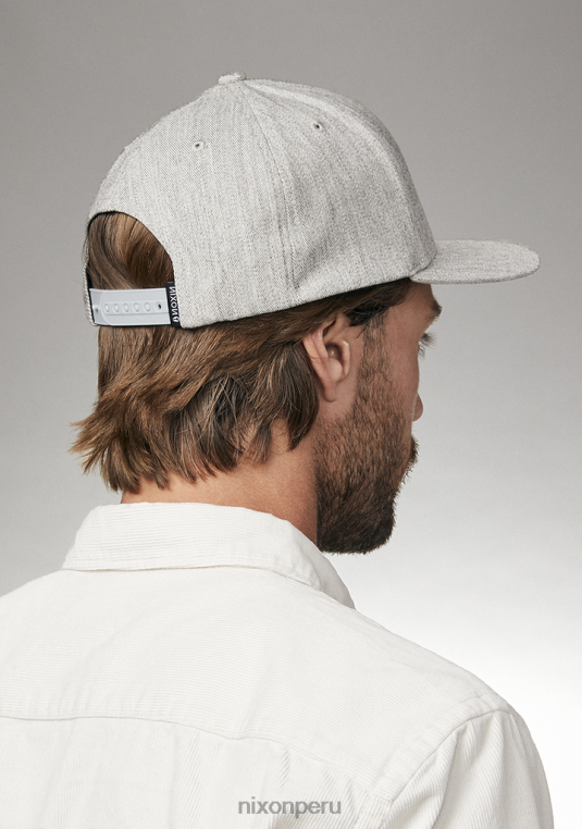 accesorios educacion fisica Nixon snapback en el fondo gris jaspeado/blanco 86XRT425