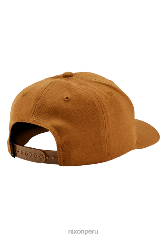 accesorios educacion fisica Nixon snapback en el fondo marrón/negro 86XRT424