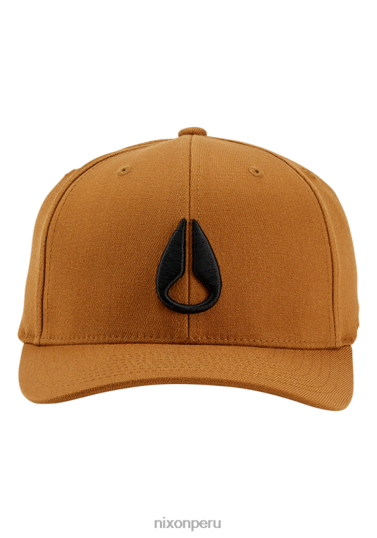 accesorios educacion fisica Nixon snapback en el fondo marrón/negro 86XRT424