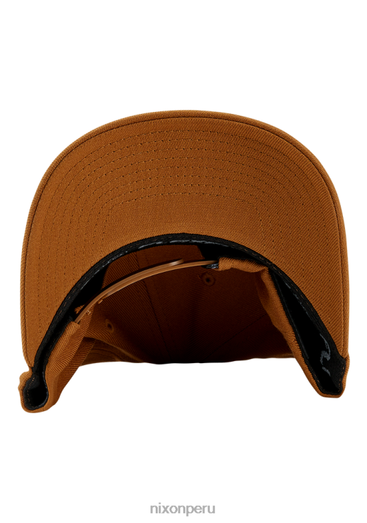 accesorios educacion fisica Nixon snapback en el fondo marrón/negro 86XRT424