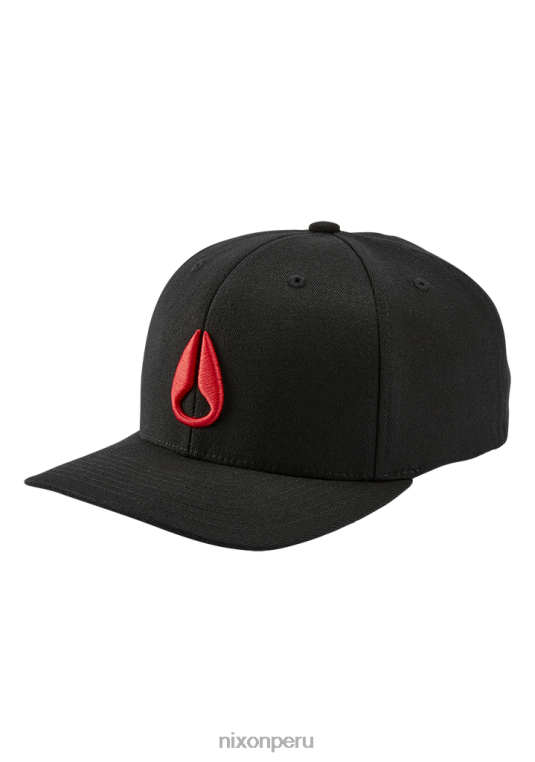 accesorios educacion fisica Nixon snapback en el fondo negro/rojo 86XRT426