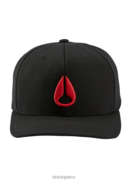 accesorios educacion fisica Nixon snapback en el fondo negro/rojo 86XRT426