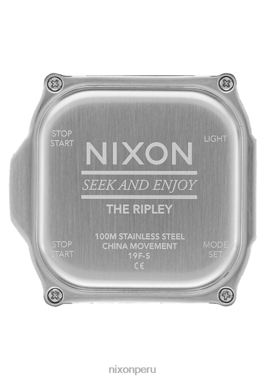 mirar educacion fisica Nixon ripley negro plata 86XRT194