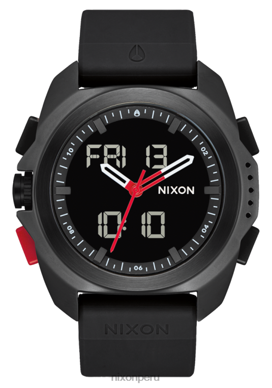 mirar educacion fisica Nixon ripley negro/rojo 86XRT191