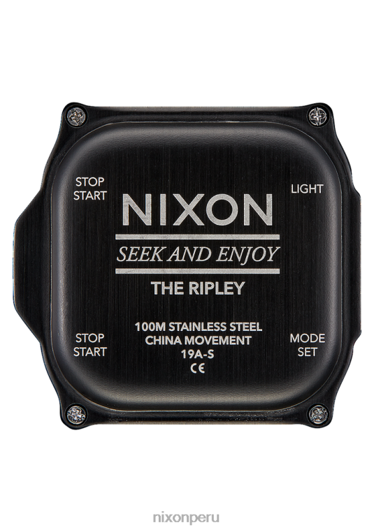 mirar educacion fisica Nixon ripley negro/rojo 86XRT191