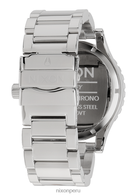 mirar educacion fisica Nixon 51-30 crono alto brillo/blanco 86XRT20