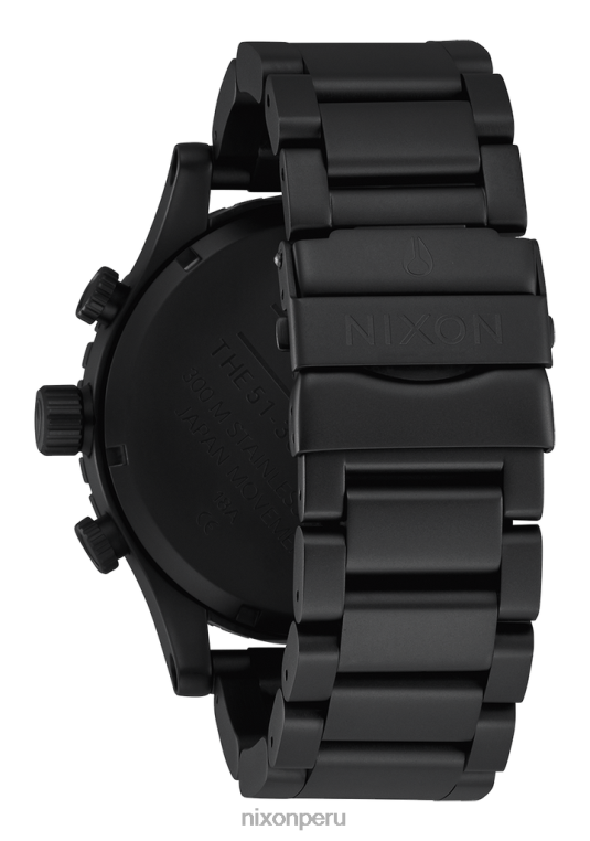 mirar educacion fisica Nixon 51-30 crono todo negro mate/negro 86XRT19