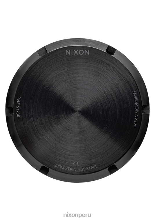 mirar educacion fisica Nixon 51-30 crono todo negro mate/negro 86XRT19