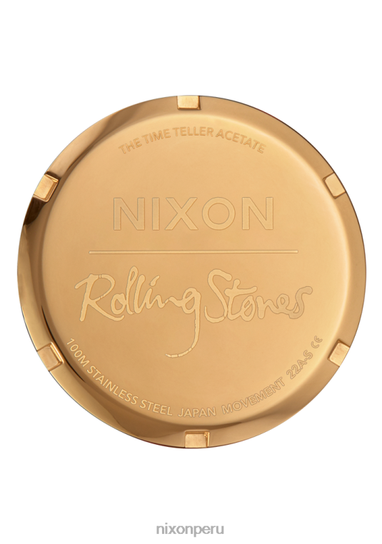 mirar educacion fisica Nixon acetato del contador del tiempo de los Rolling Stones multicolor/oro 86XRT256