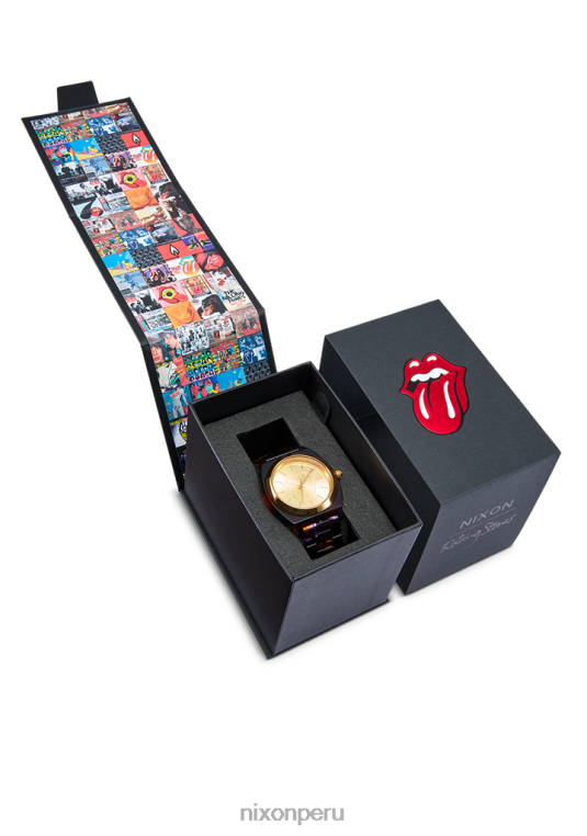 mirar educacion fisica Nixon acetato del contador del tiempo de los Rolling Stones multicolor/oro 86XRT256