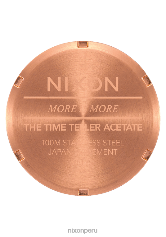 mirar educacion fisica Nixon acetato del contador del tiempo oro rosa/carey rosa 86XRT248