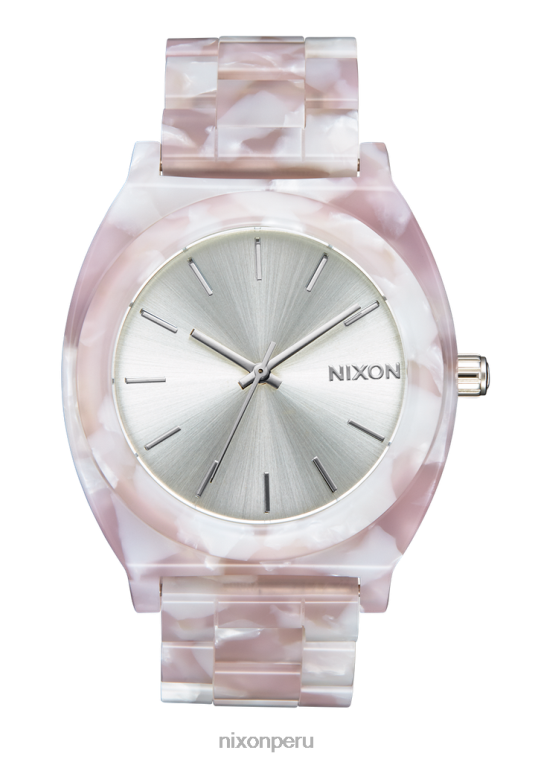 mirar educacion fisica Nixon acetato del contador del tiempo rosa/plata 86XRT250