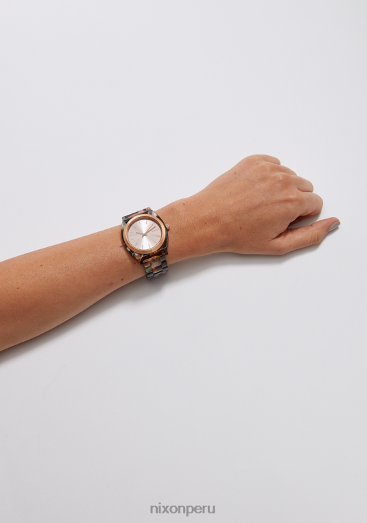 mirar educacion fisica Nixon acetato del contador del tiempo rosa/plata 86XRT250