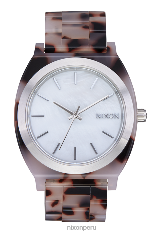 mirar educacion fisica Nixon acetato del contador del tiempo tortuga rosa/nácar 86XRT251
