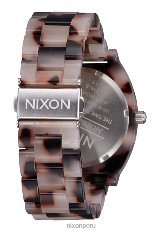 mirar educacion fisica Nixon acetato del contador del tiempo tortuga rosa/nácar 86XRT251