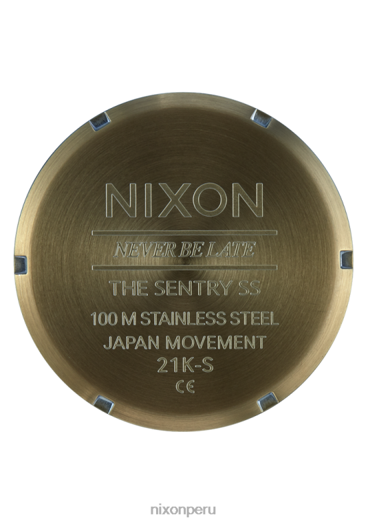 mirar educacion fisica Nixon centinela de acero inoxidable blanco vintage/excedente 86XRT15