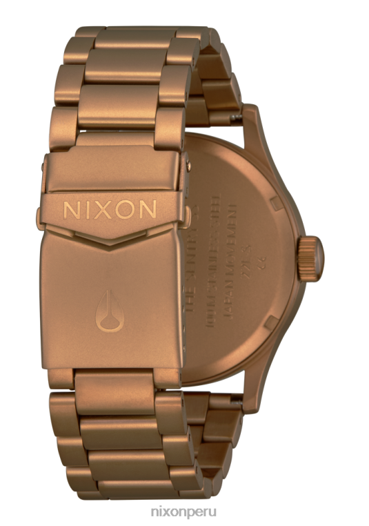 mirar educacion fisica Nixon centinela de acero inoxidable bronce/negro 86XRT16