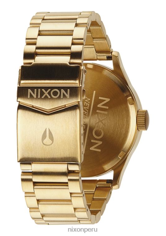 mirar educacion fisica Nixon centinela de acero inoxidable todo dorado/negro 86XRT4