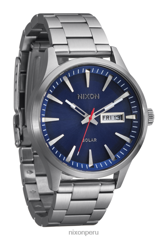 mirar educacion fisica Nixon centinela solar de acero inoxidable azul marino rayos de sol/plata 86XRT96