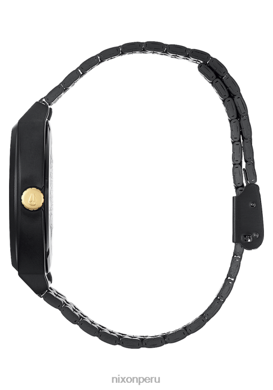 mirar educacion fisica Nixon contador de tiempo negro mate/oro 86XRT37
