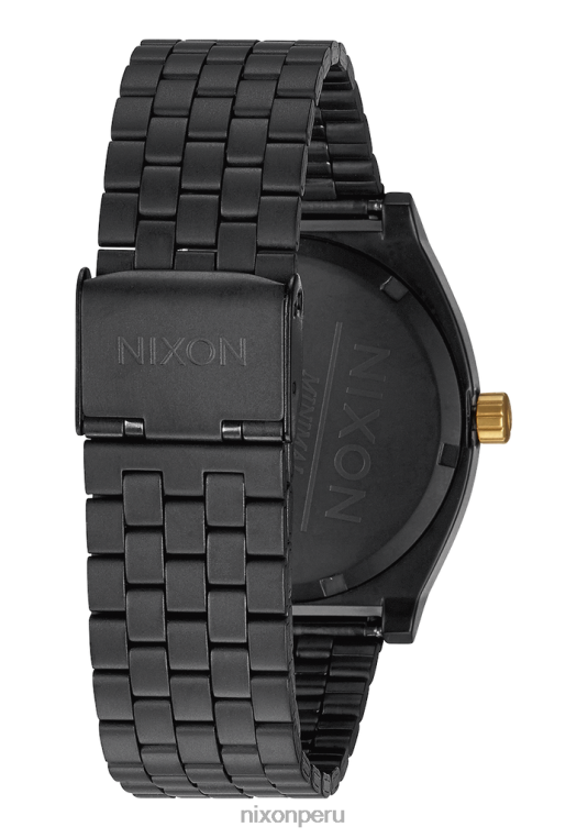 mirar educacion fisica Nixon contador de tiempo negro mate/oro 86XRT37