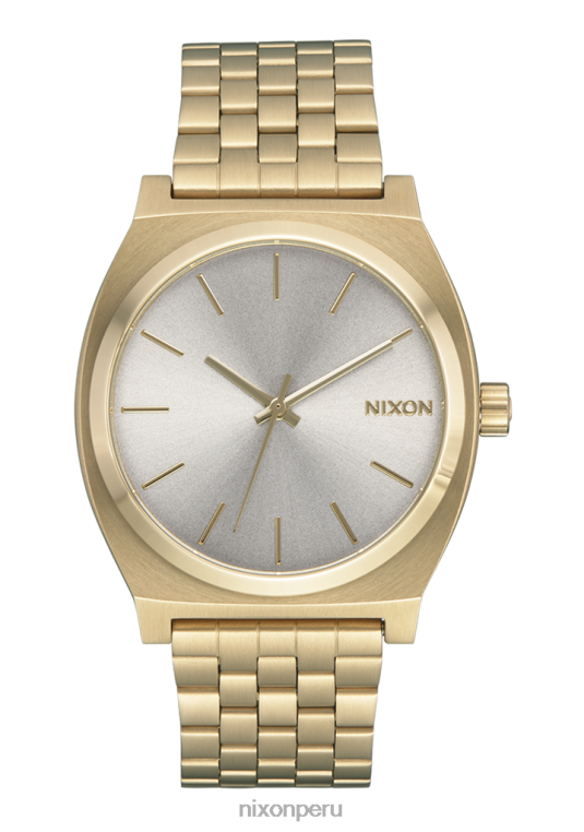 mirar educacion fisica Nixon contador de tiempo oro claro/blanco vintage 86XRT44