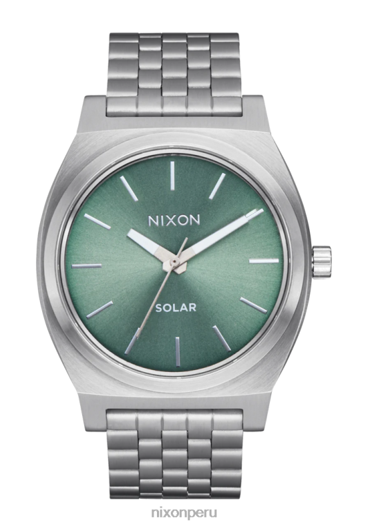 mirar educacion fisica Nixon contador de tiempo solar rayo de sol plata/jade 86XRT102