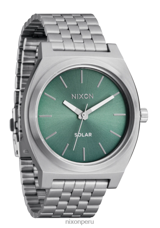 mirar educacion fisica Nixon contador de tiempo solar rayo de sol plata/jade 86XRT102