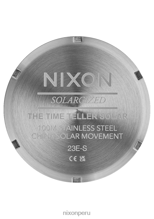 mirar educacion fisica Nixon contador de tiempo solar rayo de sol plata/jade 86XRT102