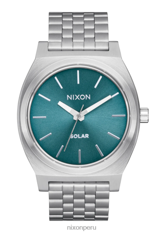 mirar educacion fisica Nixon contador de tiempo solar rayo de sol plateado/azul polvoriento 86XRT101