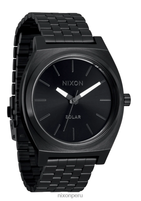 mirar educacion fisica Nixon contador de tiempo solar todo negro/blanco 86XRT103
