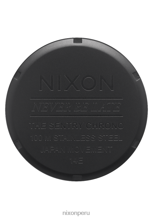 mirar educacion fisica Nixon crono centinela negro mate/oro 86XRT74