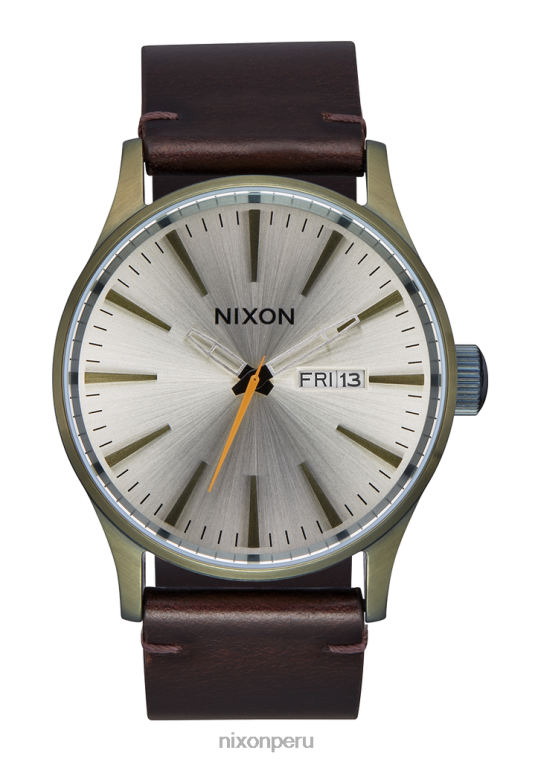 mirar educacion fisica Nixon cuero centinela blanco vintage/excedente 86XRT58
