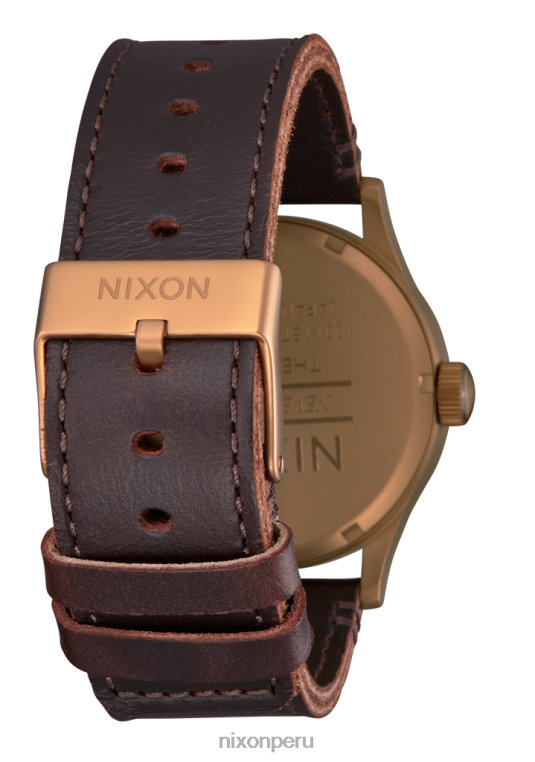 mirar educacion fisica Nixon cuero centinela bronce/negro 86XRT59