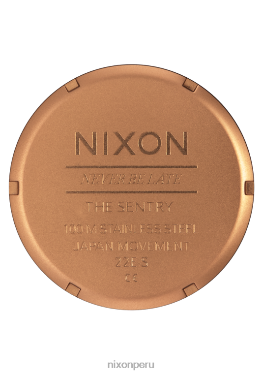 mirar educacion fisica Nixon cuero centinela bronce/negro 86XRT59