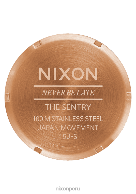 mirar educacion fisica Nixon cuero centinela oro rosa/bronce/marrón 86XRT51