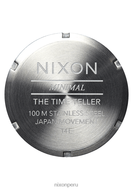 mirar educacion fisica Nixon cuero del cajero del tiempo oro claro/rayo de sol blanco 86XRT129