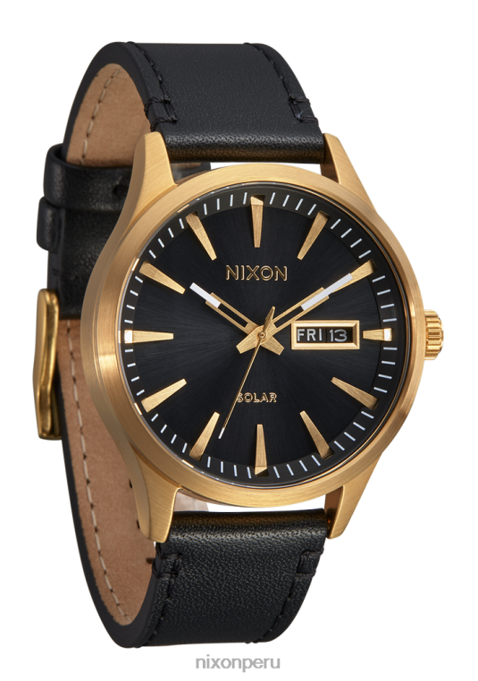 mirar educacion fisica Nixon cuero solar centinela todo dorado/negro 86XRT94