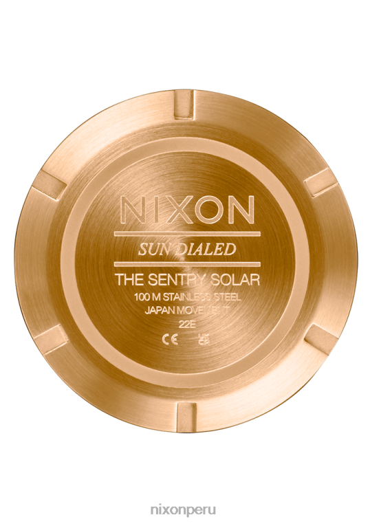 mirar educacion fisica Nixon cuero solar centinela todo dorado/negro 86XRT94