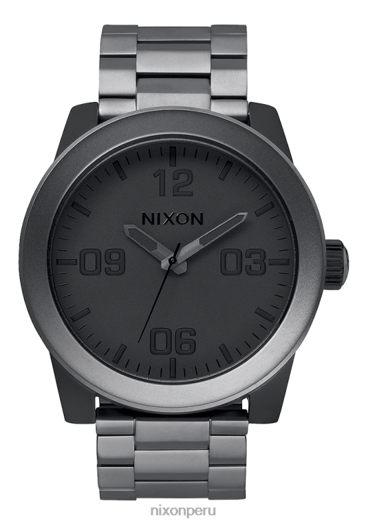 mirar educacion fisica Nixon cuerpos de acero inoxidable negro mate/bronce mate 86XRT65