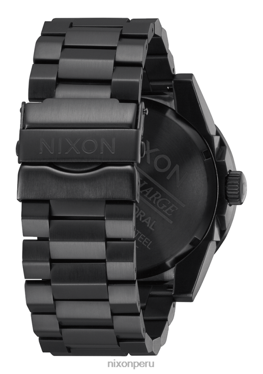 mirar educacion fisica Nixon cuerpos de acero inoxidable negro mate/oro 86XRT66