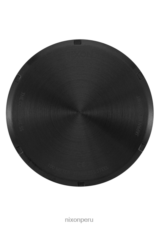 mirar educacion fisica Nixon cuerpos de acero inoxidable negro mate/oro 86XRT66